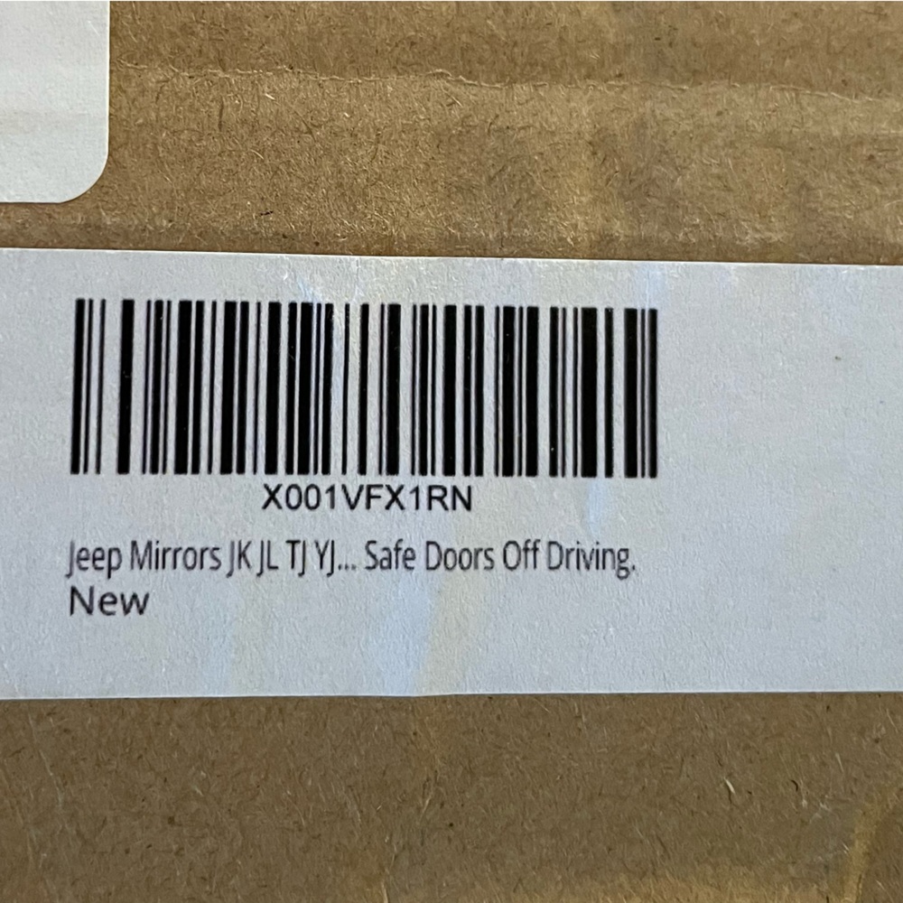 FreeForm NIB Easy Install Adventure Mirrors x 2 For Jeep Wrangler Models 87-20 - Picture 16 of 16